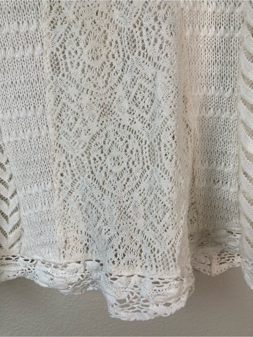 Anthropologie Meadow Rue Carrigan Lace Swing Tank Crochet Cottagecore Boho sz XL - Picture 4 of 10